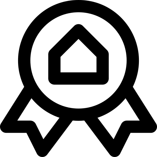 Medal badge household quality icon