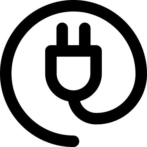 Plug technology power electronics icon