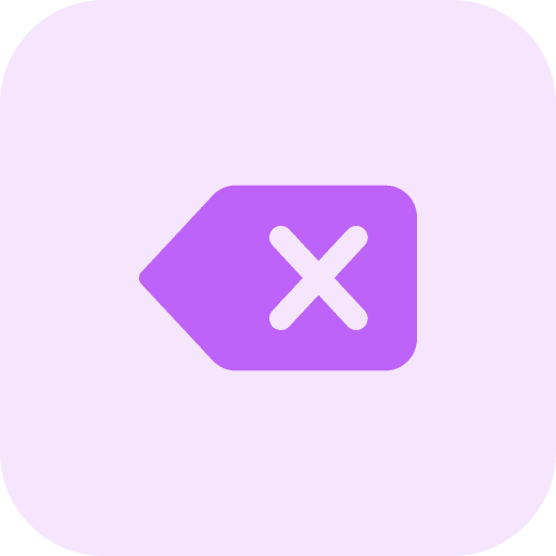 Delete erase cancel remove icon