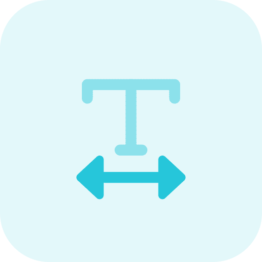 Font style edit tools width icon