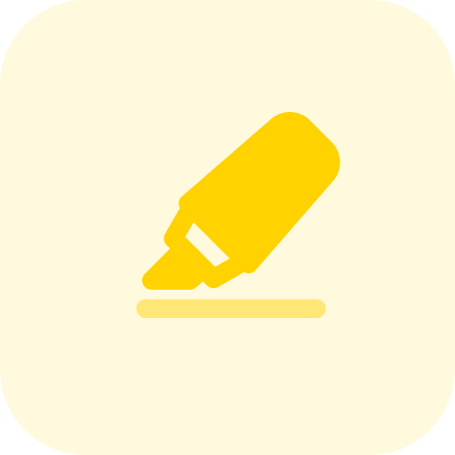 Highlighter highlighter edit permanent icon
