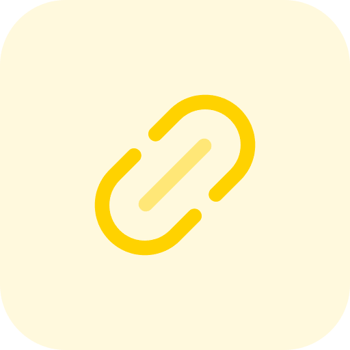 Link chain reference multimedia icon