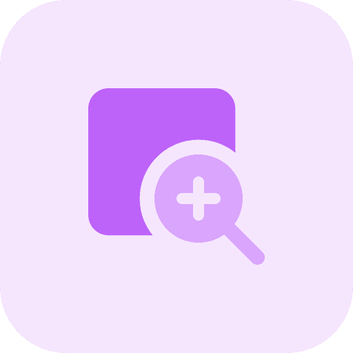 Add add edit tools magnifying glass icon
