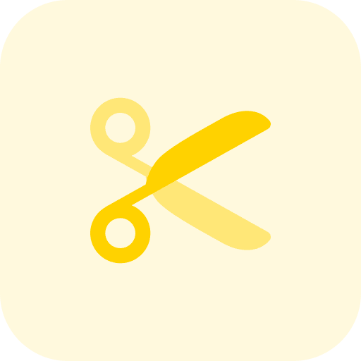 Cut scissor scissors cut icon