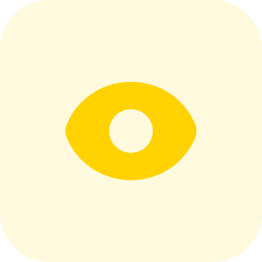 Eye visible interface medical icon
