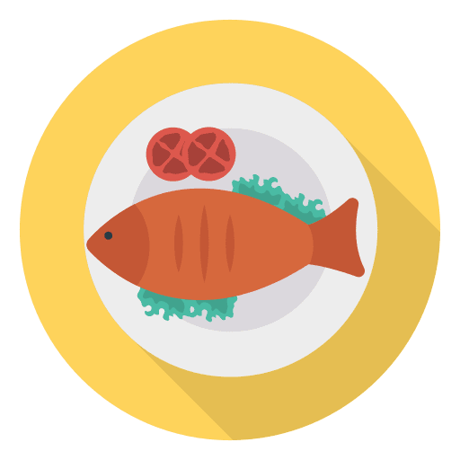 Fish food fish fried nutrition icon