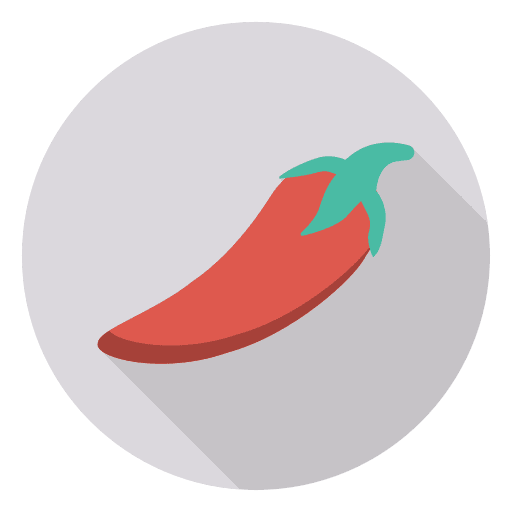 Red chili pepper vegetarian hot healthy food icon