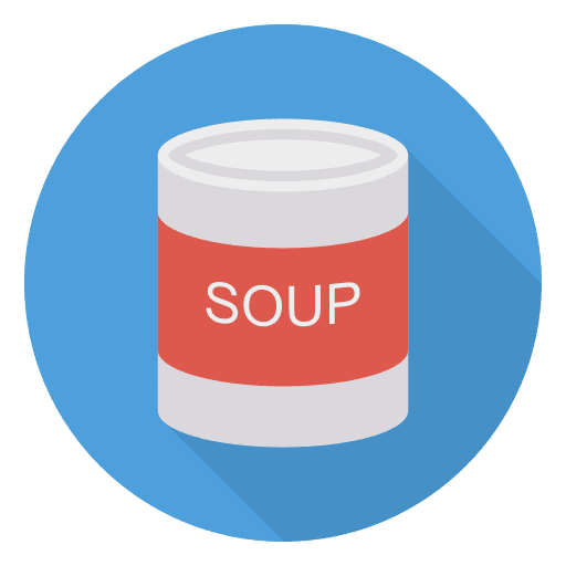Soup soup can nutrition icon