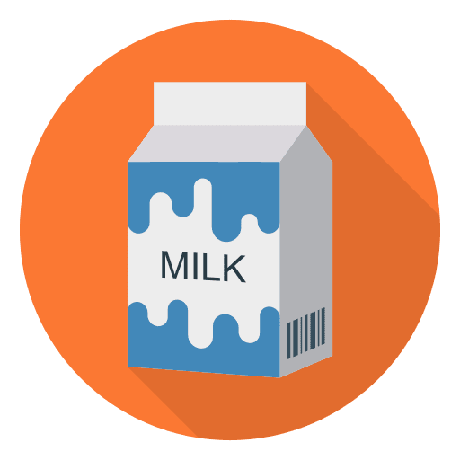 Milk milk healthy food drink icon