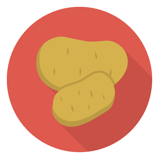 Potatoes vegetarian food vegetable icon