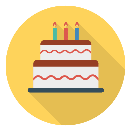 Birthday cake birthday cake candle bakery icon