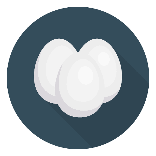 Boiled egg food organic food and restaurant icon