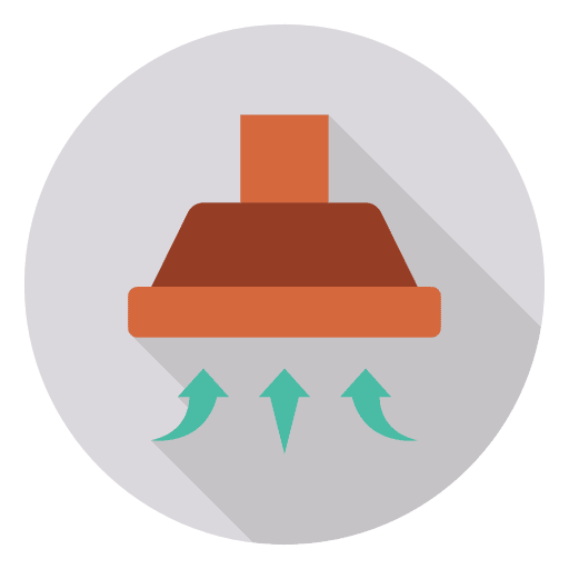 Extractor hood device technology hood icon