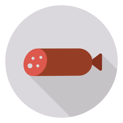 Sausage meat fried pork icon
