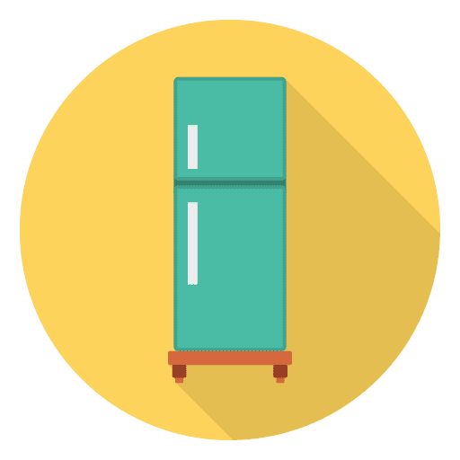 Fridge food and restaurant freeze refrigerator icon