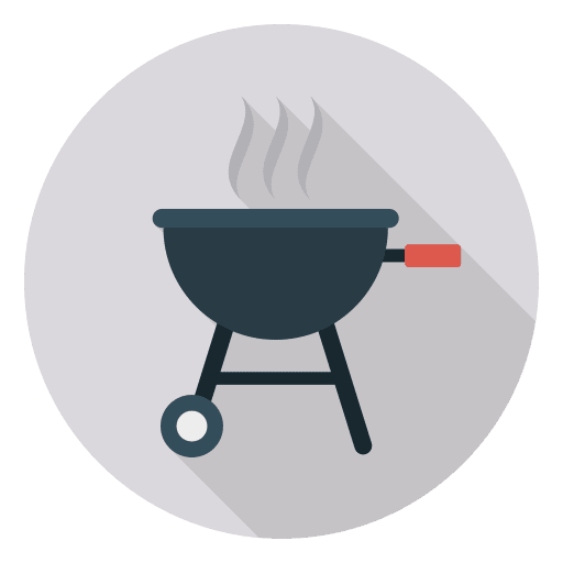 Grill food and restaurant summertime cooking equipment icon