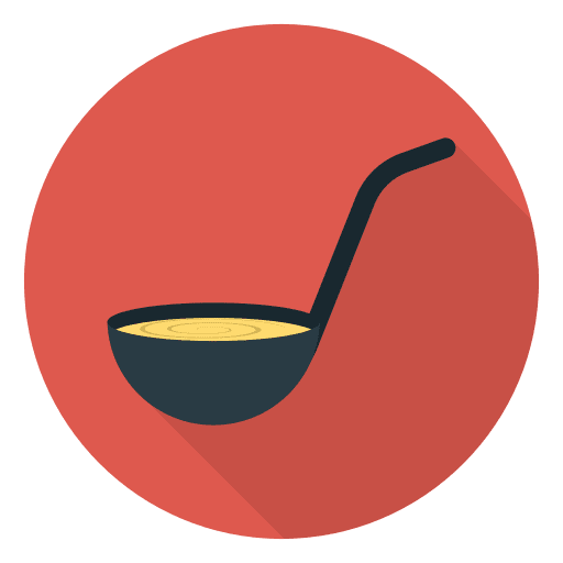 Ladle kitchenware food serve icon
