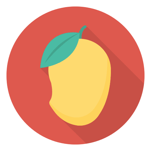 Mango fruit food and restaurant diet icon