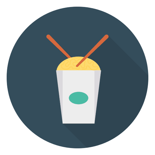 Noodles noodles take away rice icon
