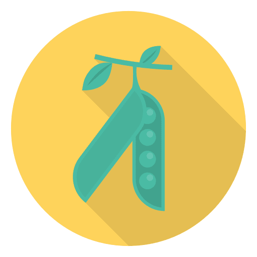 Peas vegetarian organic vegan icon