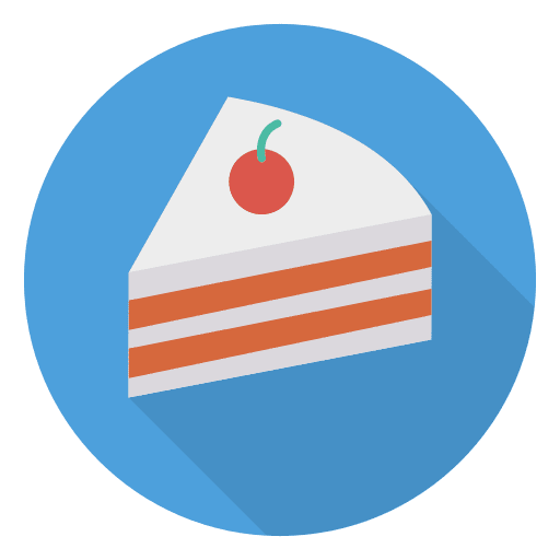Piece of cake dessert piece of cake food icon