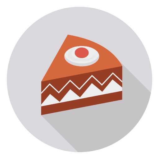 Piece of cake food and restaurant dessert sweet icon