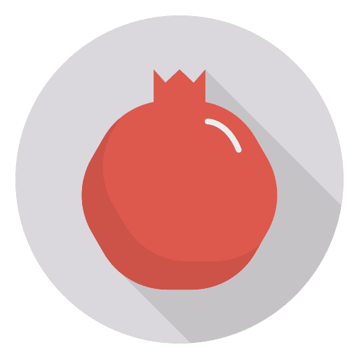 Pomegranate vegetarian fruit vegan icon