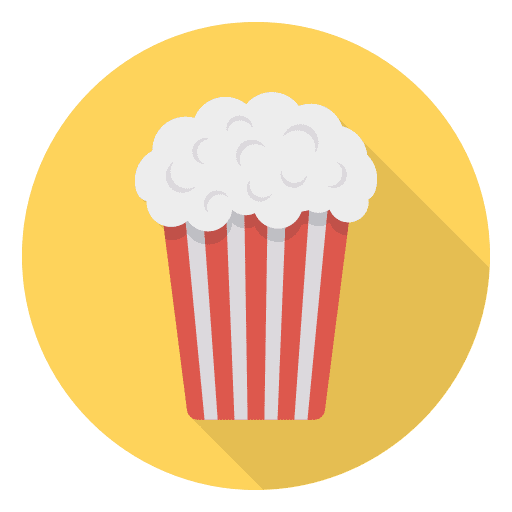 Popcorn corn junk food pop corn icon