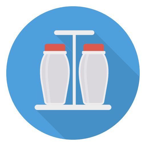 Salt pepper condiment cooking icon