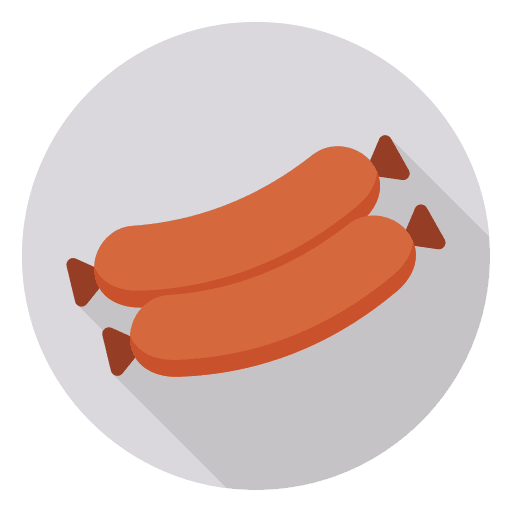 Sausage junk food food food and restaurant icon