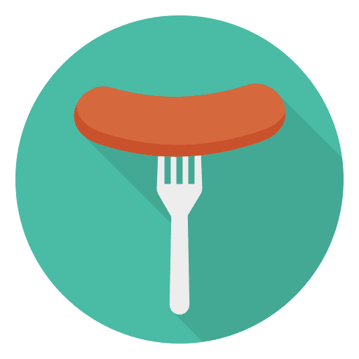 Sausage sausage nutrition food and restaurant icon