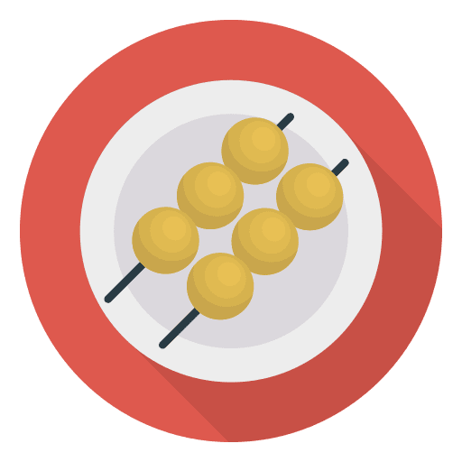 Skewer food meat grill icon