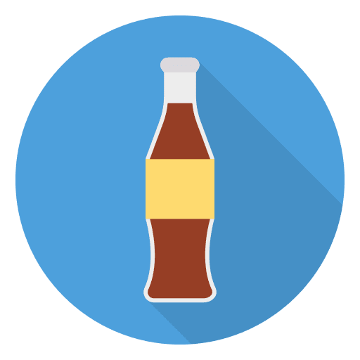 Soft drink food and restaurant soft drink bottle icon