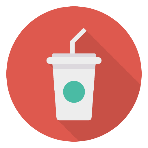Soft drink straw soda food and restaurant icon