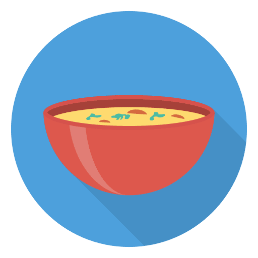 Soup food and restaurant hot food soup icon
