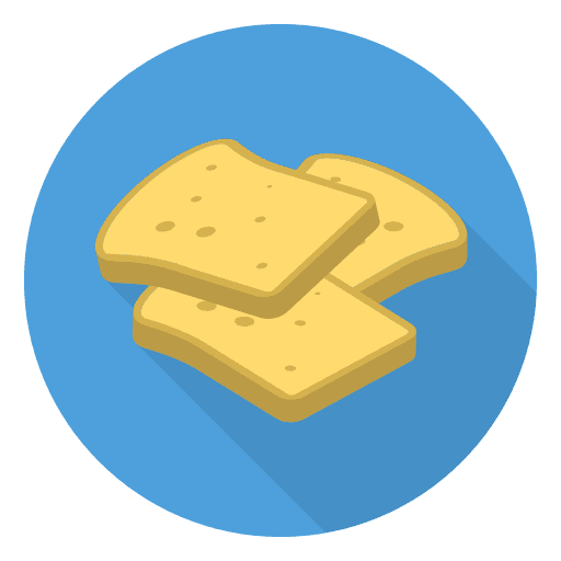 Toast breakfast bakery bread icon