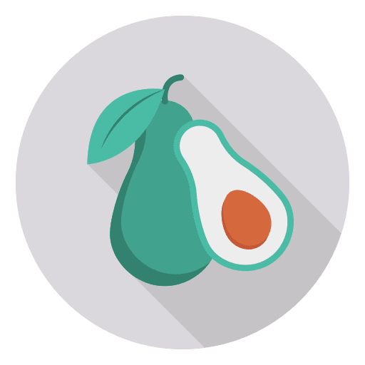 Avocado fruit vegetarian diet icon