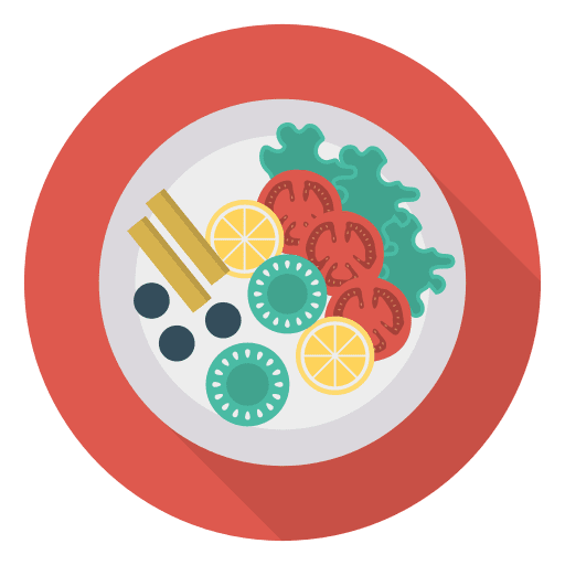 Vegetables organic healthy food salad icon