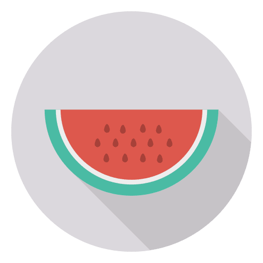 Watermelon food and restaurant vegan healthy food icon