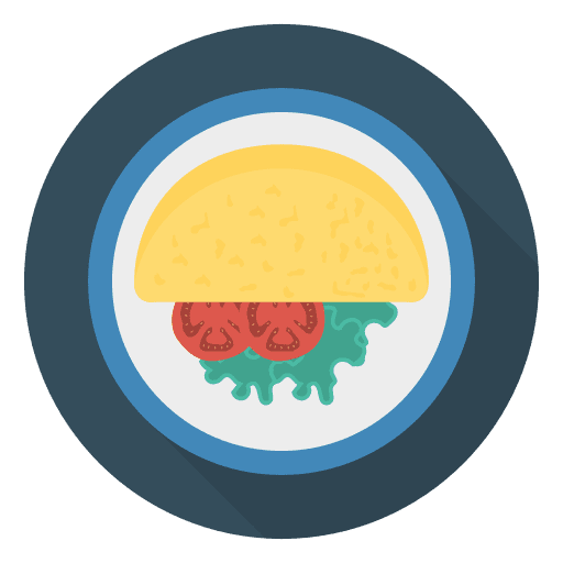 Wrap gastronomy food and restaurant food icon