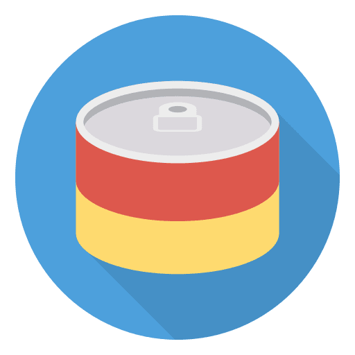 Canned food gastronomy container canned food icon