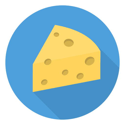 Cheese fattening food healthy food icon
