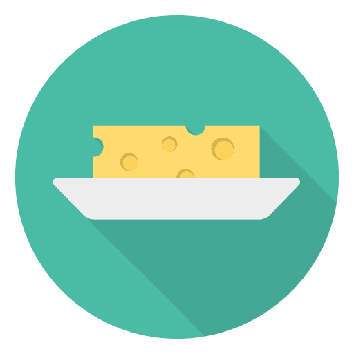 Cheese food and restaurant cheese fattening icon