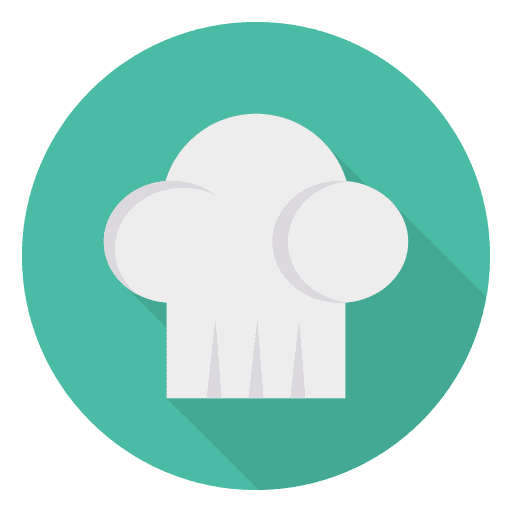 Chef fashion hat kitchen icon