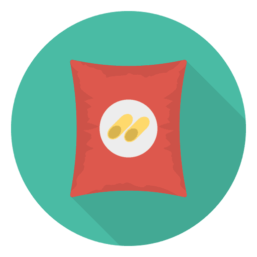 Chips food and restaurant potatoe food icon