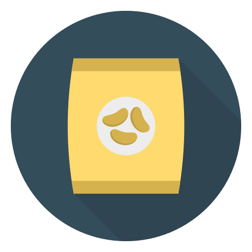 Chips food food and restaurant snack icon