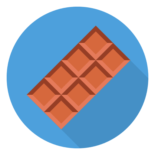 Chocolate chocolate dessert snack icon