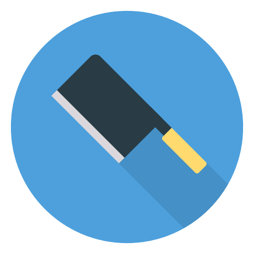 Cleaver food kitchen tools food and restaurant icon