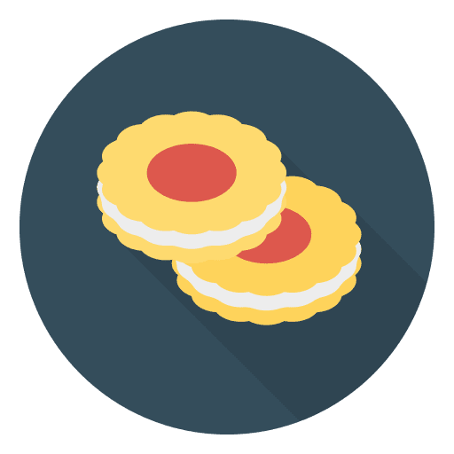 Cookies bakery food and restaurant snack icon