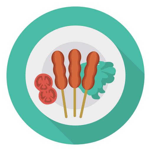 Corndog food fast food gastronomy icon